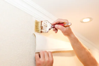 Pose de papier peint à Viozan — revêtements muraux et toiles de verre